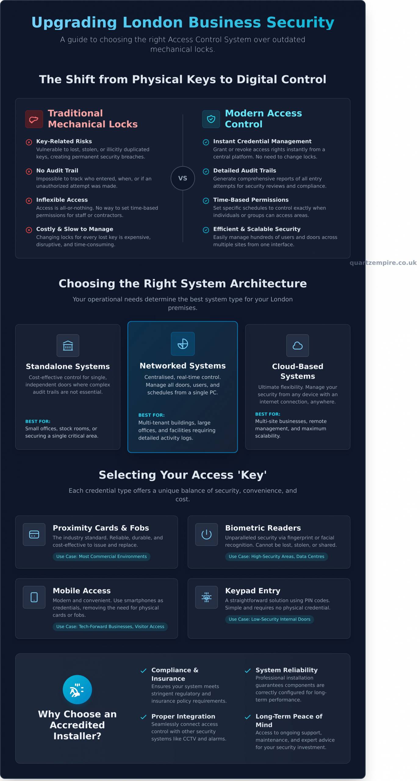 Access Control Systems London: A Complete Guide for Businesses - Infographic