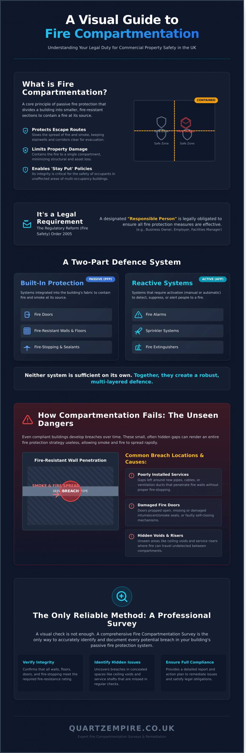 Fire Compartmentation: Your Guide to UK Compliance in 2026 - Infographic